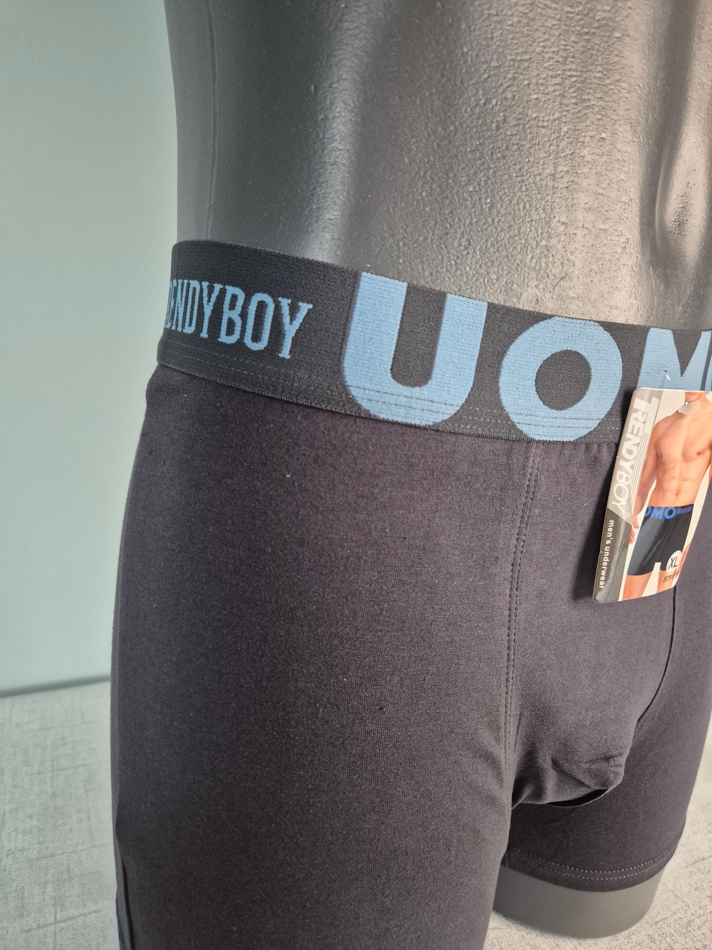 Boxer Homme TIAGO gris uomo bleu 791 (FY)