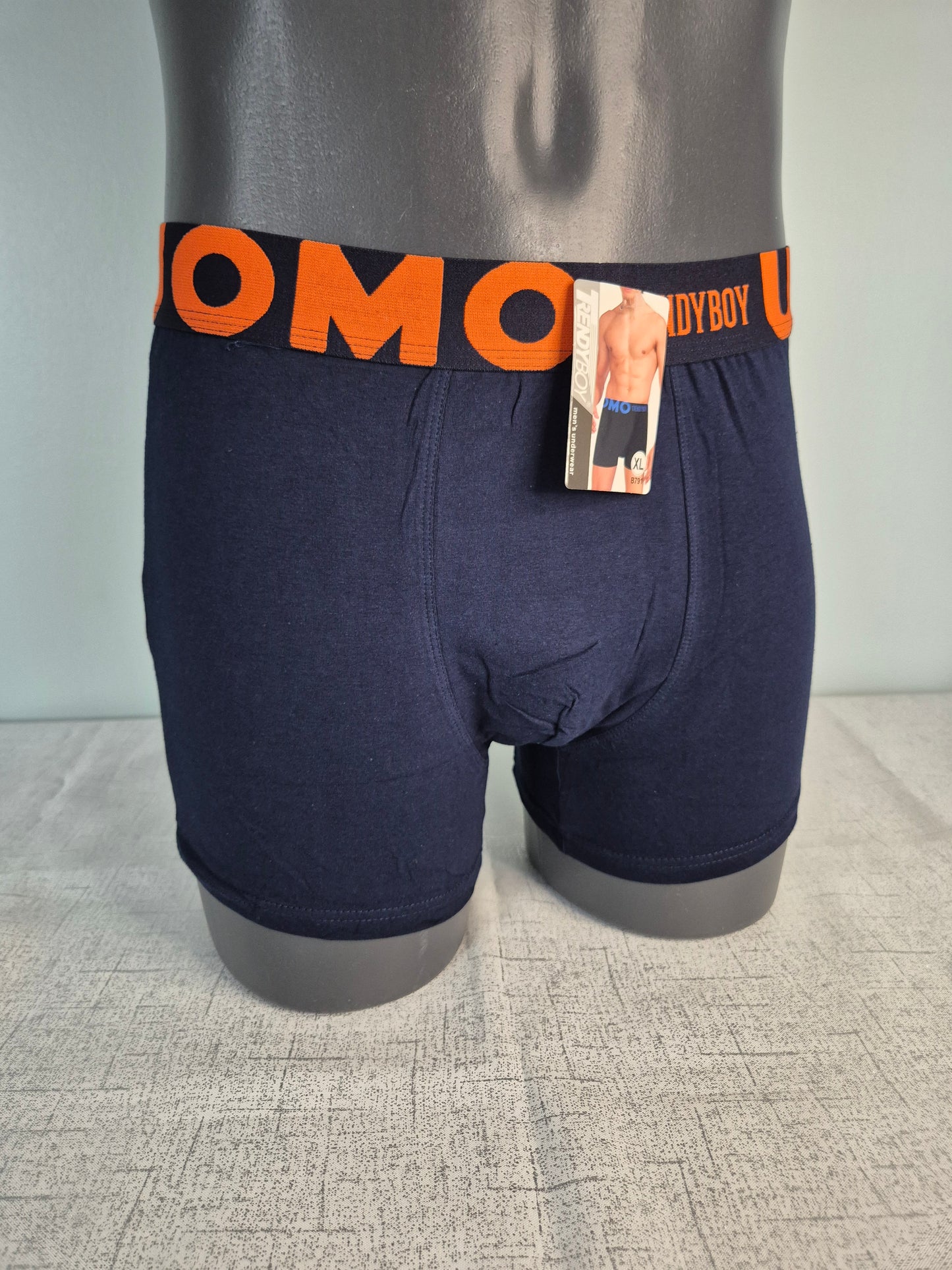 Boxer Homme TIAGO bleu uomo orange 791 (FY)