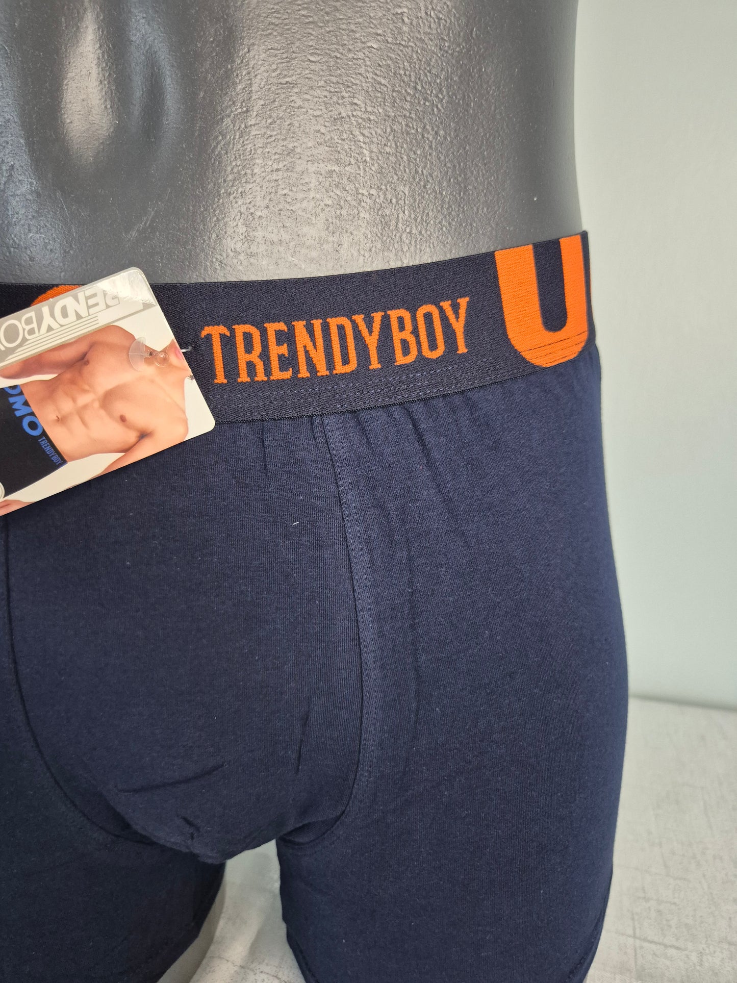 Boxer Homme TIAGO bleu uomo orange 791 (FY)